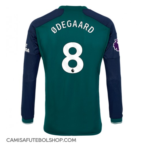 Camisa de time de futebol Arsenal Martin Odegaard #8 Replicas 3º Equipamento 2023-24 Manga Comprida